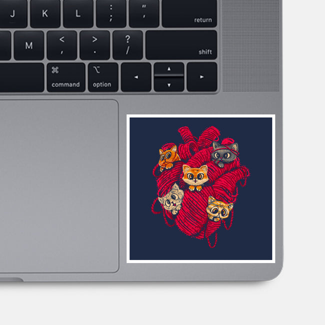 Wool Heart-None-Glossy-Sticker-Chinellatto