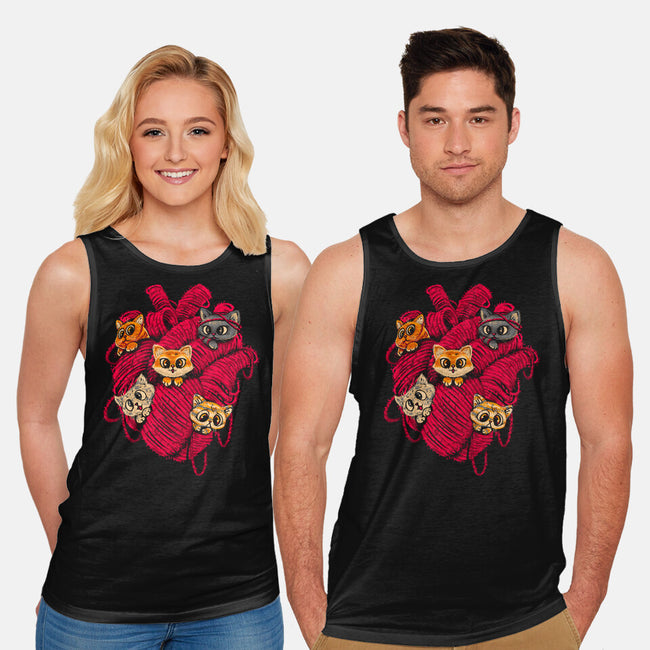 Wool Heart-Unisex-Basic-Tank-Chinellatto