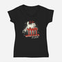 I Do Whatever I Want-Womens-V-Neck-Tee-Freecheese