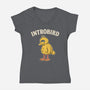 Introbird-Womens-V-Neck-Tee-alfbocreative