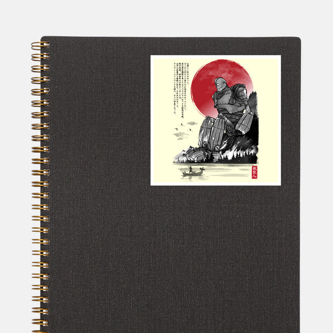 The Iron Giant In Japan Sumi-e-None-Glossy-Sticker-DrMonekers