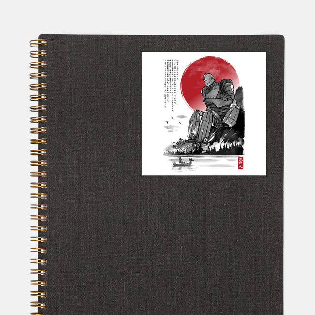 The Iron Giant In Japan Sumi-e-None-Glossy-Sticker-DrMonekers
