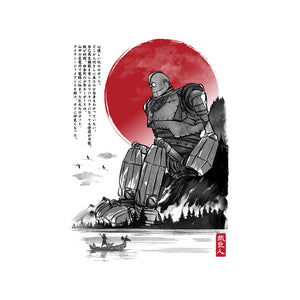 The Iron Giant In Japan Sumi-e