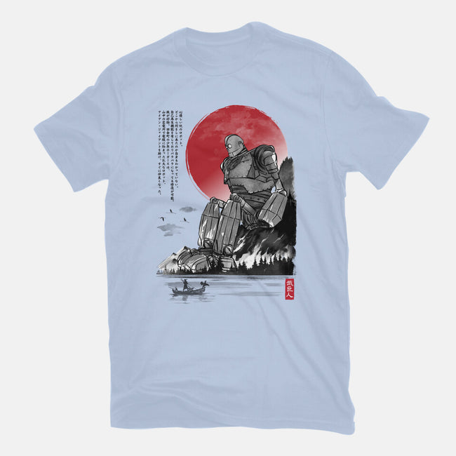 The Iron Giant In Japan Sumi-e-Mens-Basic-Tee-DrMonekers