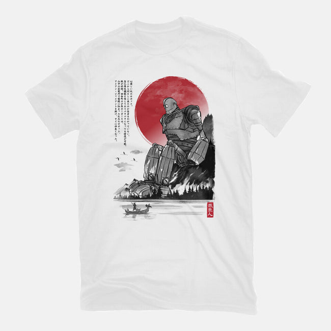 The Iron Giant In Japan Sumi-e-Mens-Heavyweight-Tee-DrMonekers