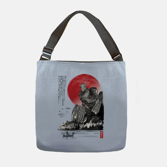 The Iron Giant In Japan Sumi-e-None-Adjustable Tote-Bag-DrMonekers