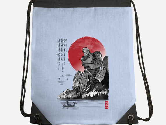 The Iron Giant In Japan Sumi-e
