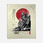 The Iron Giant In Japan Sumi-e-None-Fleece-Blanket-DrMonekers