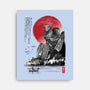 The Iron Giant In Japan Sumi-e-None-Stretched-Canvas-DrMonekers