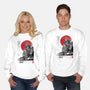 The Iron Giant In Japan Sumi-e-Unisex-Crew Neck-Sweatshirt-DrMonekers
