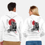 The Iron Giant In Japan Sumi-e-Unisex-Zip-Up-Sweatshirt-DrMonekers