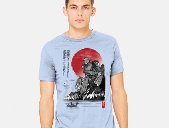 The Iron Giant In Japan Sumi-e