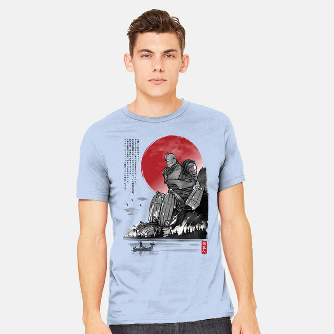 The Iron Giant In Japan Sumi-e-Mens-Heavyweight-Tee-DrMonekers
