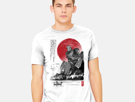The Iron Giant In Japan Sumi-e