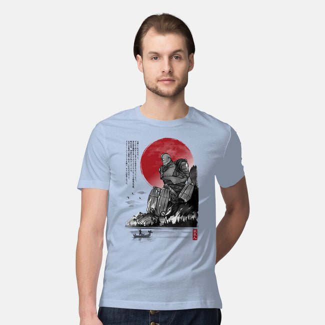 The Iron Giant In Japan Sumi-e-Mens-Premium-Tee-DrMonekers