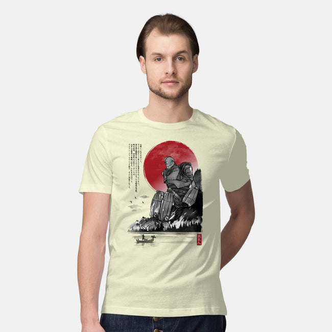 The Iron Giant In Japan Sumi-e-Mens-Premium-Tee-DrMonekers