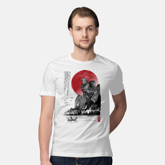 The Iron Giant In Japan Sumi-e-Mens-Premium-Tee-DrMonekers