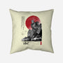 The Iron Giant In Japan Sumi-e-None-Removable Cover w Insert-Throw Pillow-DrMonekers