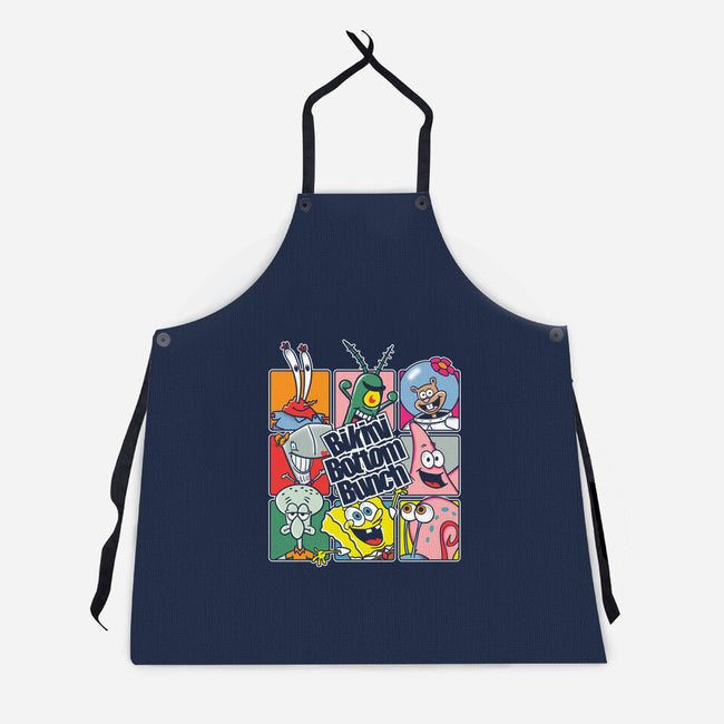 Bikini Bottom Bunch-Unisex-Kitchen-Apron-turborat14