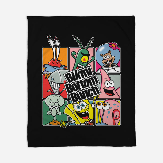 Bikini Bottom Bunch-None-Fleece-Blanket-turborat14
