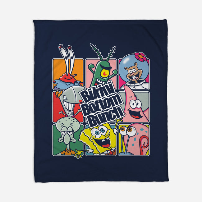 Bikini Bottom Bunch-None-Fleece-Blanket-turborat14