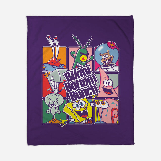 Bikini Bottom Bunch-None-Fleece-Blanket-turborat14