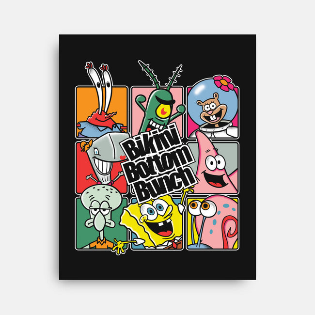 Bikini Bottom Bunch-None-Stretched-Canvas-turborat14