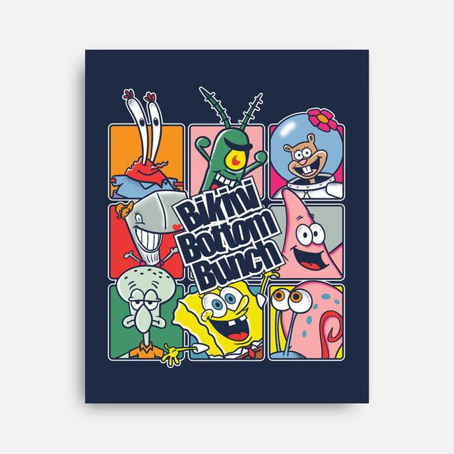 Bikini Bottom Bunch-None-Stretched-Canvas-turborat14