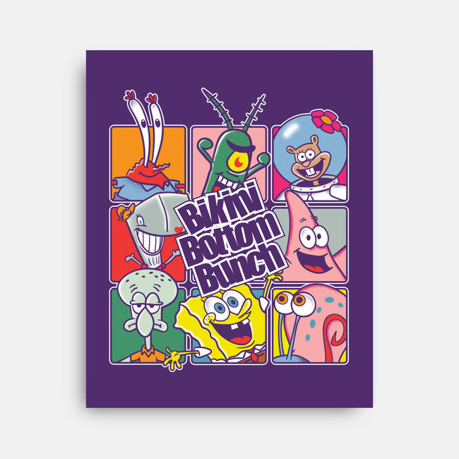 Bikini Bottom Bunch-None-Stretched-Canvas-turborat14