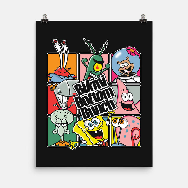 Bikini Bottom Bunch-None-Matte-Poster-turborat14