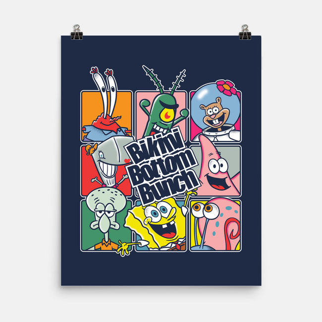 Bikini Bottom Bunch-None-Matte-Poster-turborat14