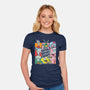 Bikini Bottom Bunch-Womens-Fitted-Tee-turborat14