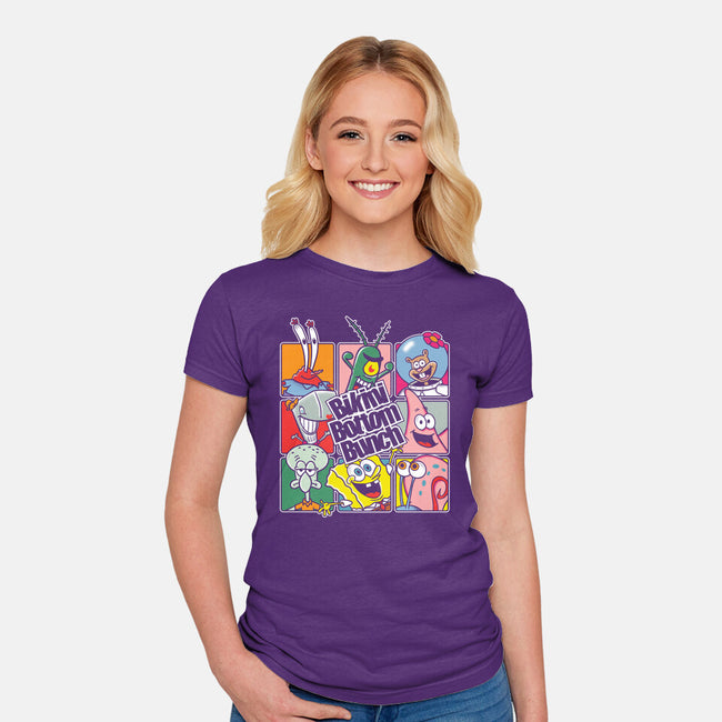 Bikini Bottom Bunch-Womens-Fitted-Tee-turborat14
