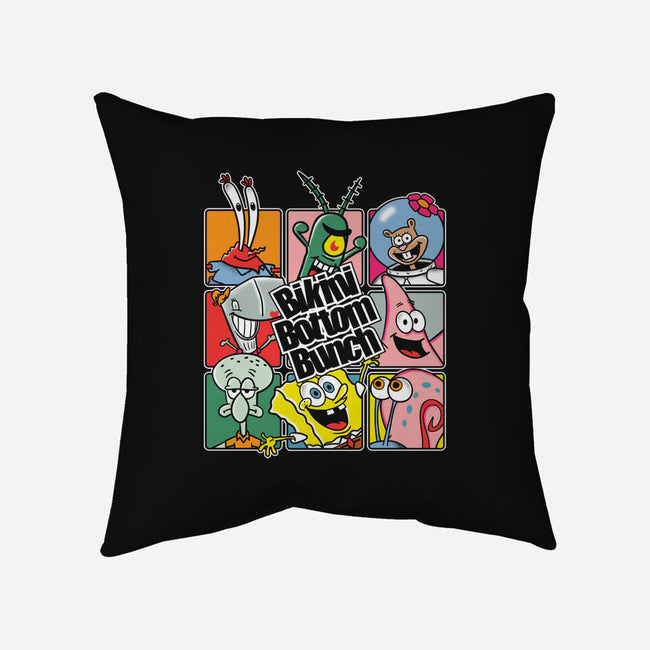 Bikini Bottom Bunch-None-Removable Cover w Insert-Throw Pillow-turborat14