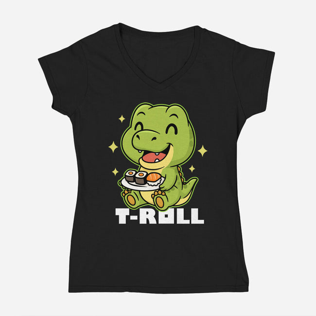 T-Roll-Womens-V-Neck-Tee-Lorets
