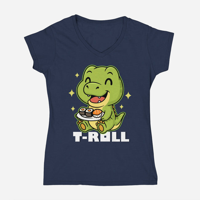 T-Roll-Womens-V-Neck-Tee-Lorets