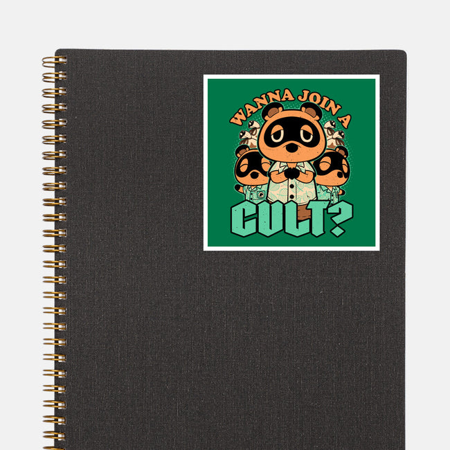 Raccoon Island Cult-None-Glossy-Sticker-Studio Mootant