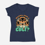 Raccoon Island Cult-Womens-V-Neck-Tee-Studio Mootant