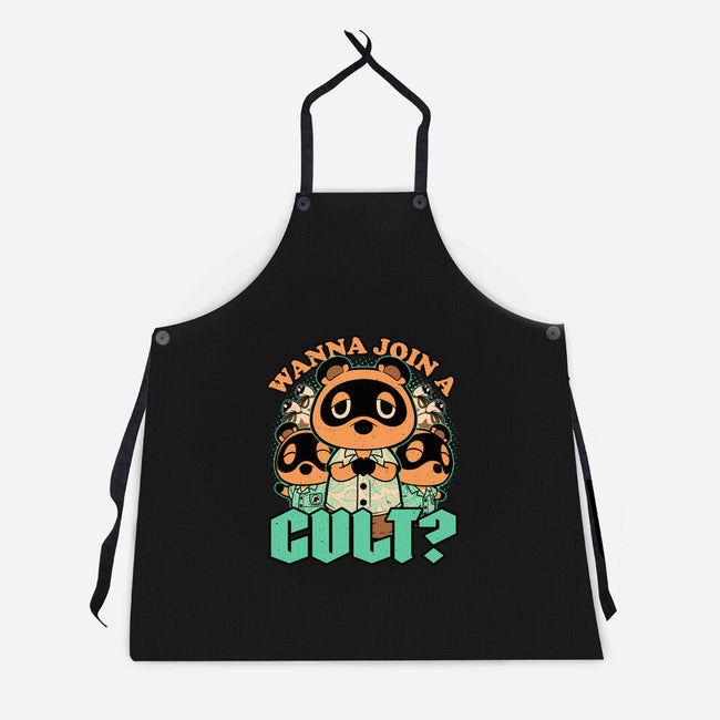 Raccoon Island Cult-Unisex-Kitchen-Apron-Studio Mootant