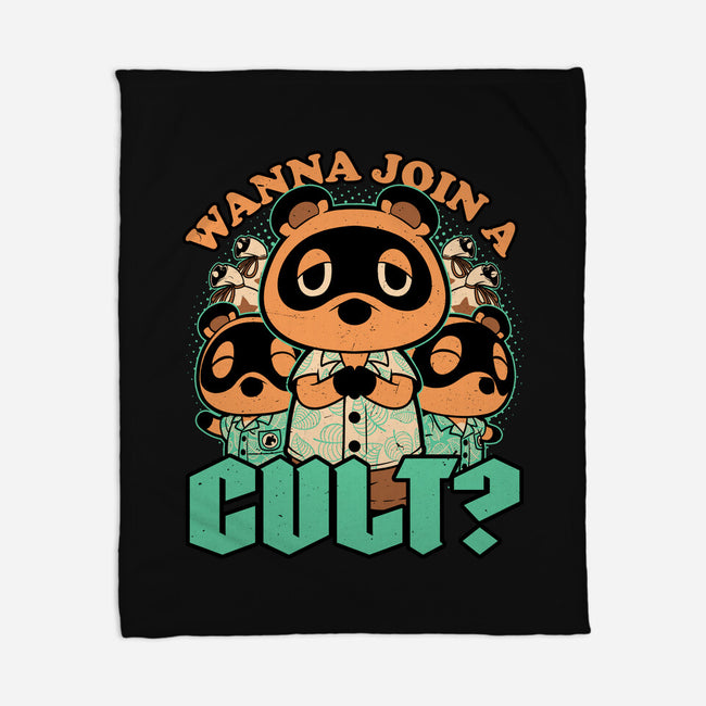 Raccoon Island Cult-None-Fleece-Blanket-Studio Mootant
