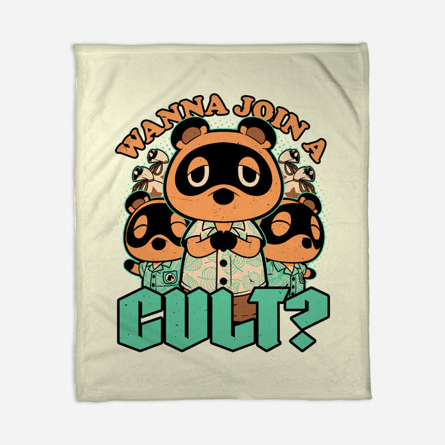 Raccoon Island Cult-None-Fleece-Blanket-Studio Mootant