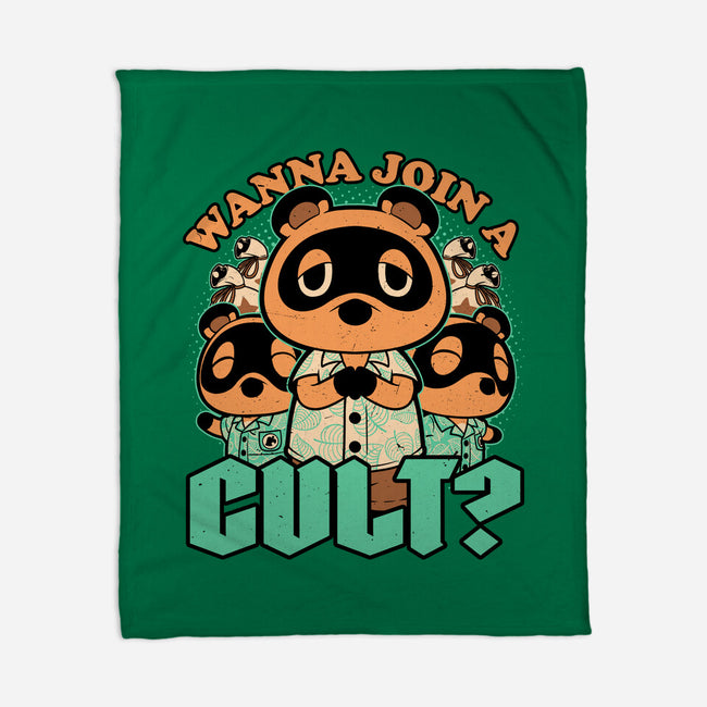 Raccoon Island Cult-None-Fleece-Blanket-Studio Mootant