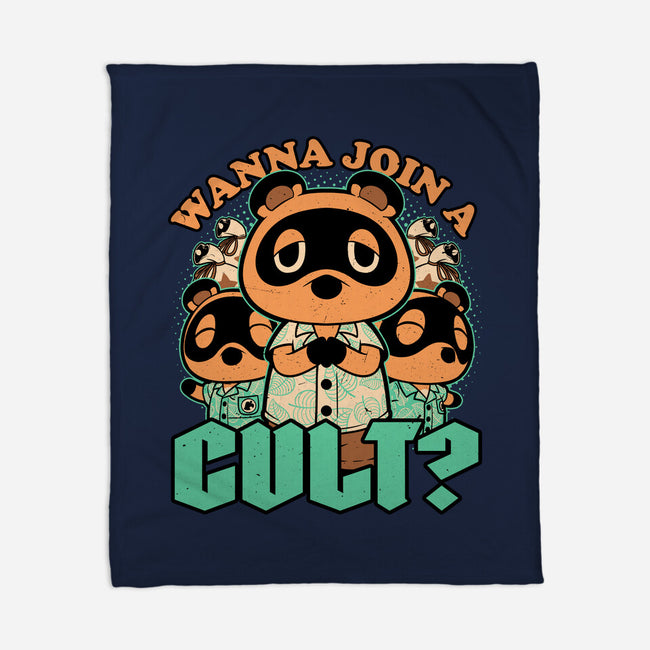 Raccoon Island Cult-None-Fleece-Blanket-Studio Mootant