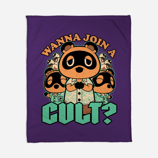 Raccoon Island Cult-None-Fleece-Blanket-Studio Mootant
