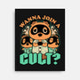 Raccoon Island Cult-None-Stretched-Canvas-Studio Mootant
