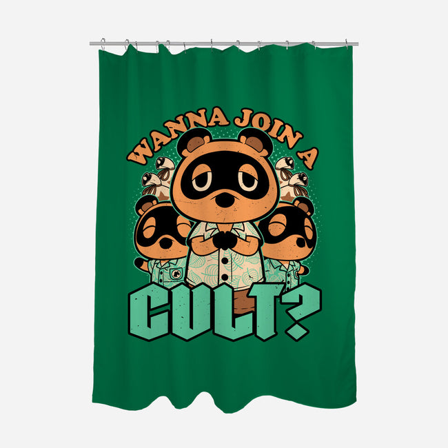 Raccoon Island Cult-None-Polyester-Shower Curtain-Studio Mootant