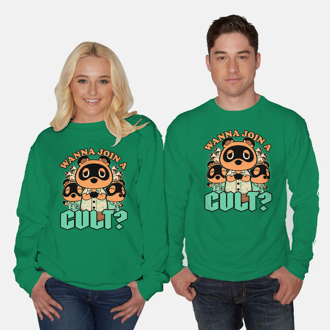 Raccoon Island Cult-Unisex-Crew Neck-Sweatshirt-Studio Mootant