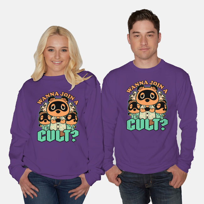Raccoon Island Cult-Unisex-Crew Neck-Sweatshirt-Studio Mootant