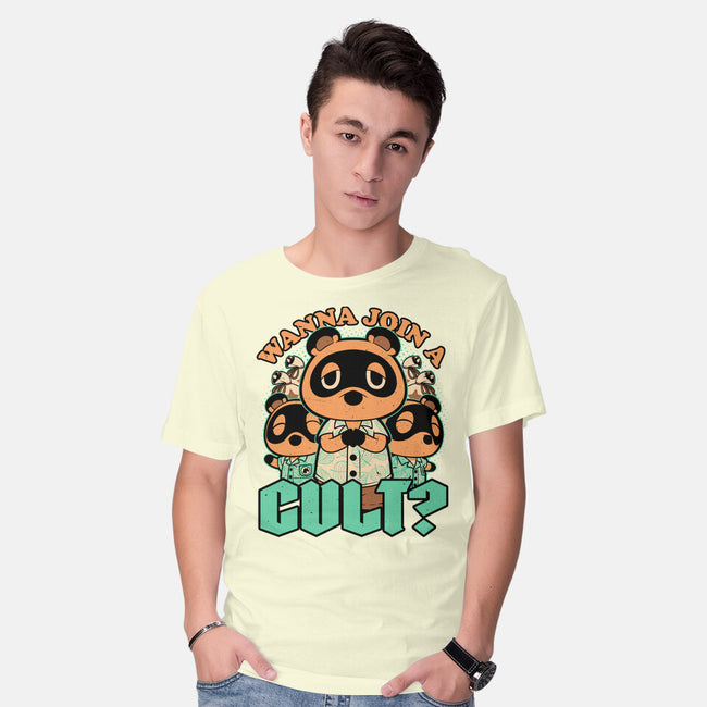 Raccoon Island Cult-Mens-Basic-Tee-Studio Mootant