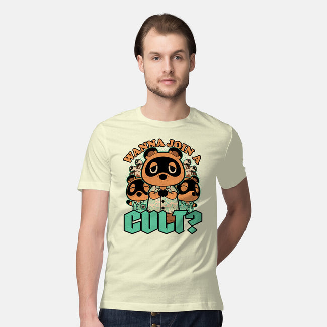 Raccoon Island Cult-Mens-Premium-Tee-Studio Mootant